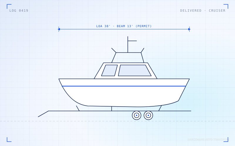 Delivered: 38ft cruiser